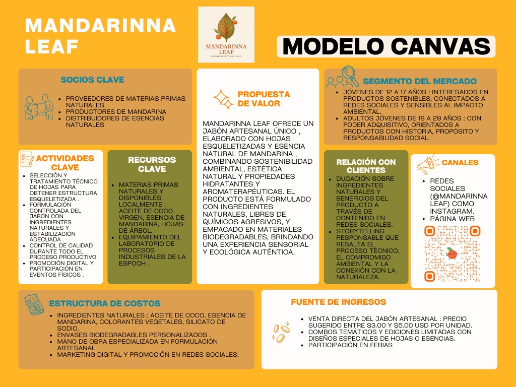 Modelo Canvas Mandarinna Leaf